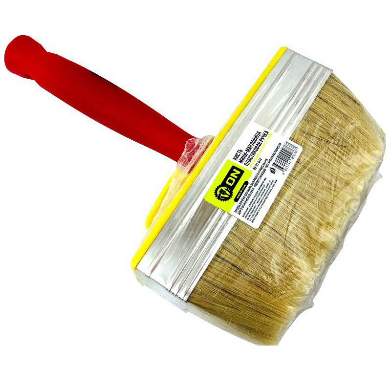 3-ON Кисть мини-макловица пластиковая ручка,натуральная щетина,50х150мм