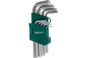 Набор ключей шестигр. 1,5-10мм 9шт коротк. ВОЛАТ