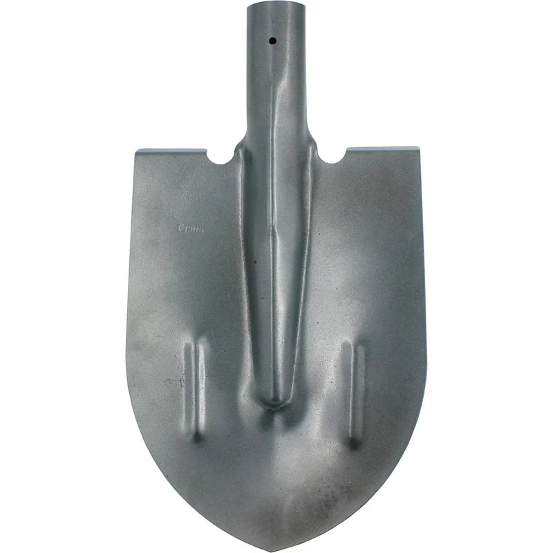 Лопата штыковая п/о, РЕЛЬСОВАЯ СТАЛЬ, ЛКО 215х394 с ребрами жесткости, тулейка d 40