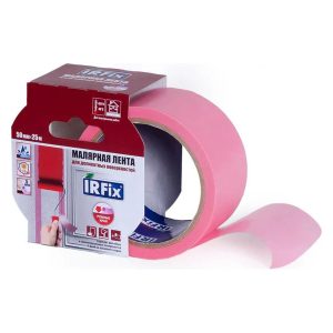 IRFIX Малярная лента EXTRA W54 600 (розовая) ДЛ 50*25 ОБ (для деликатных работ) 36 шт