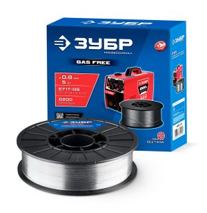 ЗУБР П-СП, d 0.8 мм, 5 кг, порошковая сварочная проволока (с флюсом), тип E71T-GS, Профессионал (40080-0.8-5)