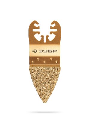 ЗУБР CARBIDE ВК8 Р40, 35x40 мм дельтовидное полотно с твердосплавной крошкой: краска, клей, ламинат, стекло/угле пластик, UniLock (15556)