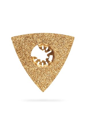 ЗУБР CARBIDE ВК8 Р40, 80 мм полотно треугольное зачистное с твердосплавной крошкой: клей, краска, раствор, кирпич, пенобетон, StarQuick (15583-P40)