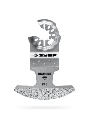 ЗУБР DIAMOND 70x2.0 мм полотно с алмазным зерном Р40: керамика, мрамор, стекло, кирпич, StarQuick (15585-70-2.0)