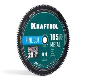 KRAFTOOL Metal Cut 305 х 25.4 мм, 105Т, диск пильный по металлу и стали (36954-305-25.4-105)