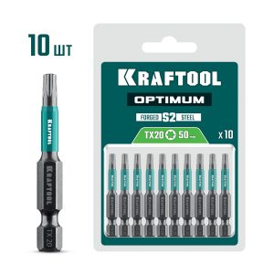 KRAFTOOL OPTIMUM TX 20, 50 мм, 10 шт, биты (26126-20-50-10)