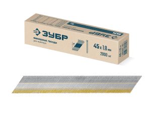 ЗУБР DA34 45 х 1.8 мм, финишные гвозди, калибр 15GA, 2000 шт (305397-45)