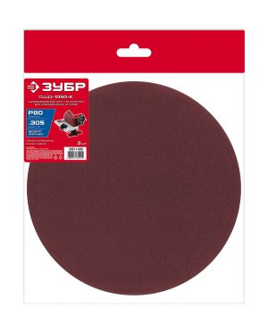 ЗУБР СШД-1050-К 305 мм, Р80, шлифовальный круг на липучке, 3 шт. (35671-080)