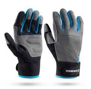 GRINDA FLORA, S (7), садовые перчатки из искусственной кожи с усиленным наладонником и кончиками пальцев, противоскользящие, PRO Line (1138-S)