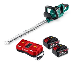 ЗУБР 40 В (2x20В), 610 мм, 2 АКБ LMS (4 Ач), кусторез аккумуляторный бесщеточный (КРА-4061-42)