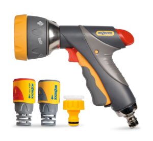 Набор для полива HoZelock 2371 с пистолетом Multi Spray Pro 7 режимов и коннекторами 1/2"