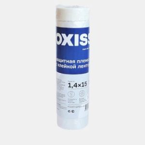 Пленка защитная строительная с клейкой лентой OXISS 1,4/15