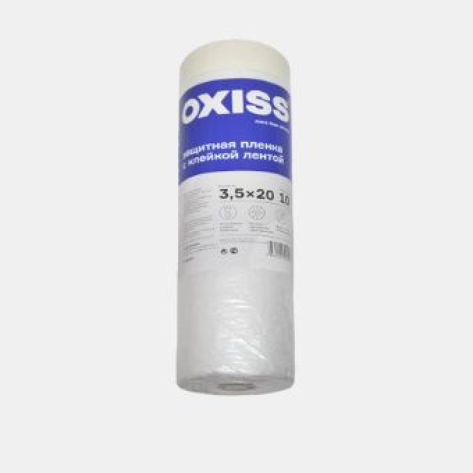 Пленка защитная строительная с клейкой лентой OXISS 3,5/20
